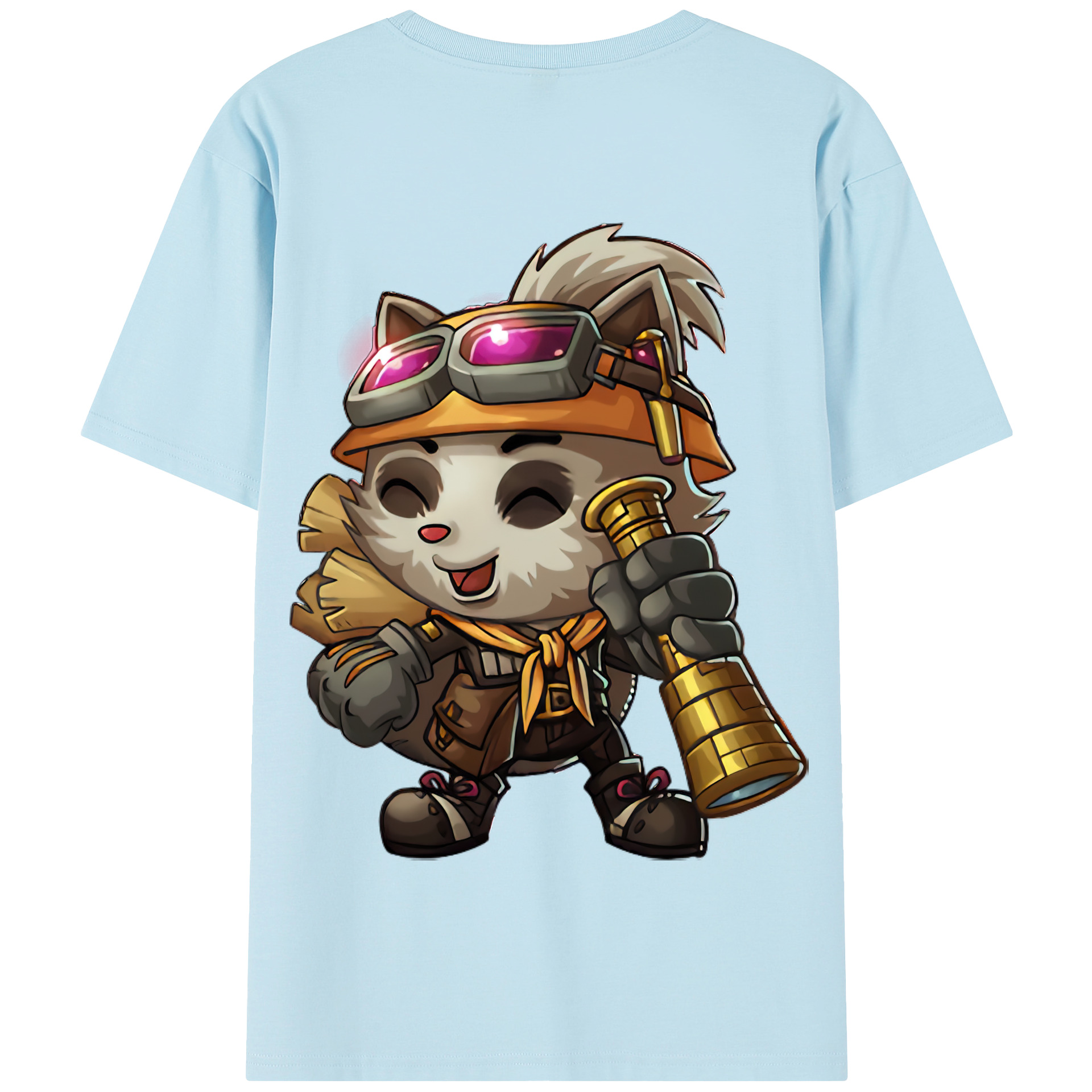 リーグ・オブ・レジェンド League of Legends LOL 綿100％半袖Tシャツ（背面プリント）
